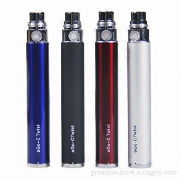 Sexy-style Variable Voltage eGo-twist Batteries, 3.2 to 4.8V Electronic Cigarette